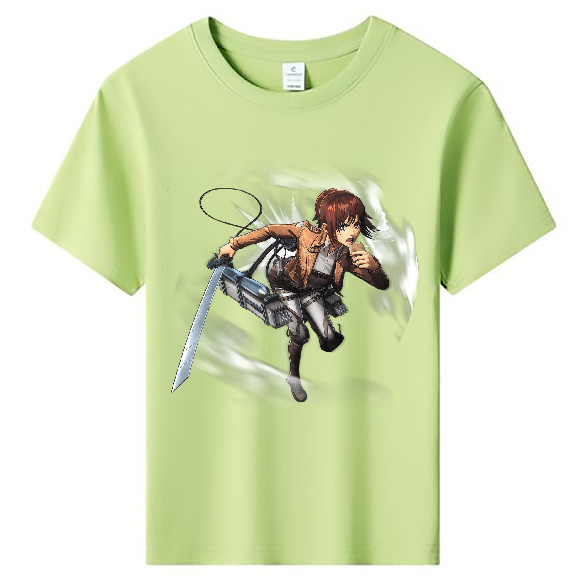 （画像用） 進撃の巨人 サシャ·ブラウス Attack on Titan Sasha Blaus 綿100％キッズTシャツ（フロントプリント）